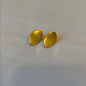 Madewell Gold Oval Earrings